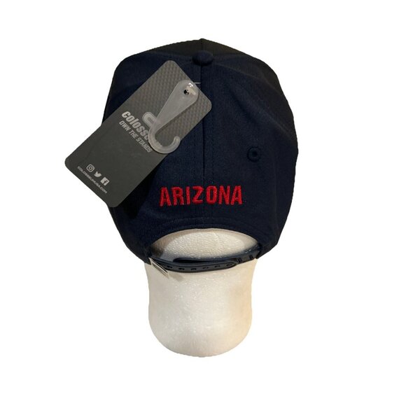 University Of Arizona Colosseum Navy & Red Adjustable Snapback Hat With Embroide - Picture 4 of 7